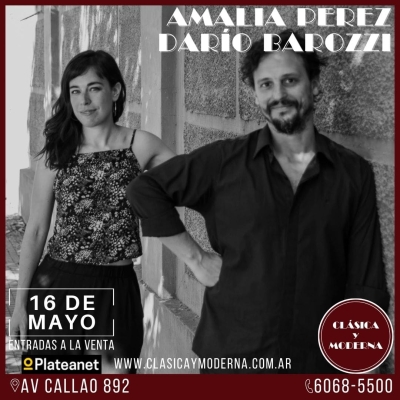 16 de Mayo. Amalia Pérez y Darío Barozzi